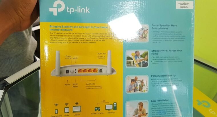 Tplink adsl wifi roter