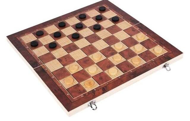 3 in 1 Chess Set Wooden Chess Game, Backgammon, Checkers