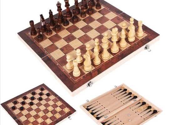 3 in1 Chessboard, Checkers and backgammon