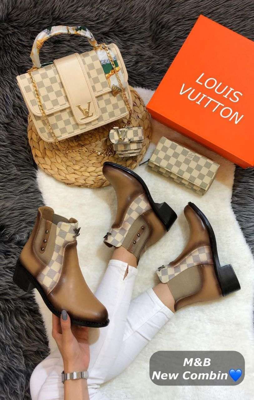 Louis vuitton bag and shoes online set