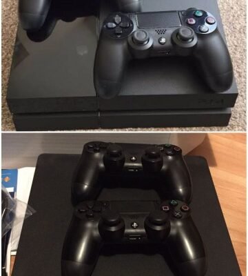 🔥 original ps4 from usa 🇺🇲
═ 
💥 ps4 slim slightly used 💥
+ 2 joysticks + 500gb + full
accessori