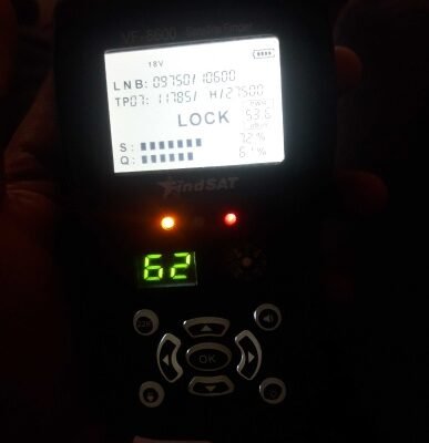 Digital satellite finder