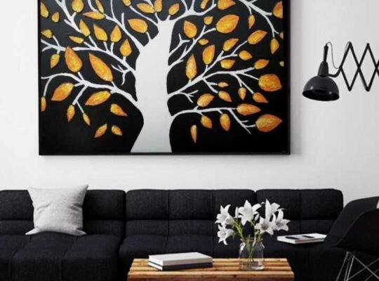 textured acrylic painting