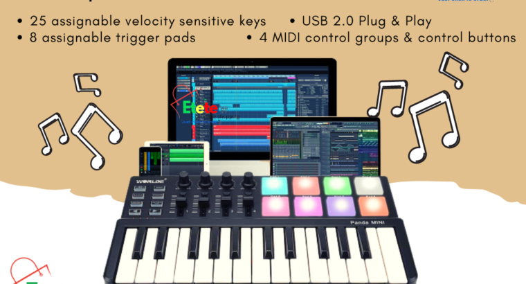 Worlde panda mini Portable Keyboard With Drum pad