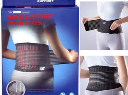 Black Back Support (With Stays)