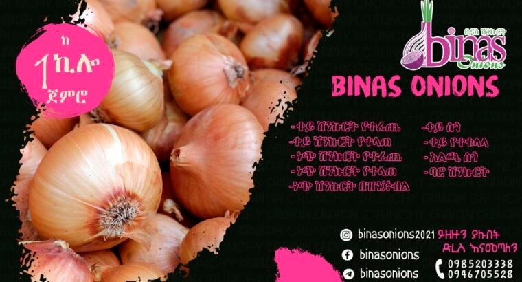 Binas Onions | ቢናስ ሽንኩርት