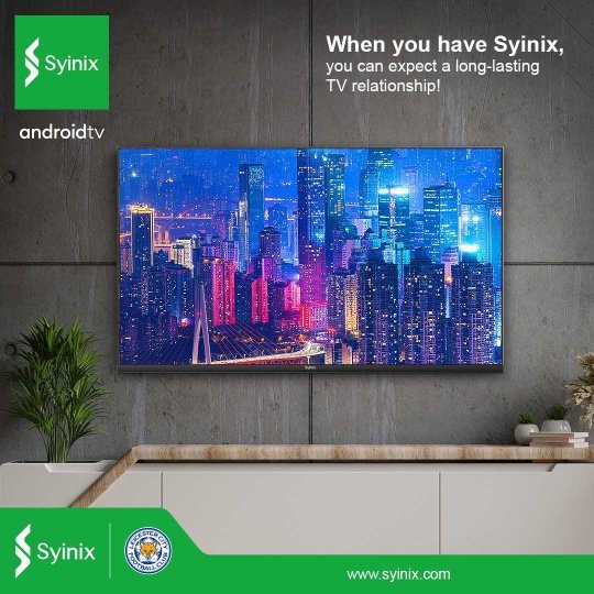 Syinix 50″ Smart Android TV 4K